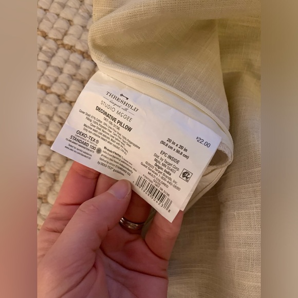 Studio McGee tree block pillow cover - Picture 3 of 5